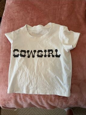 Cowgirl Graphic Tee - White